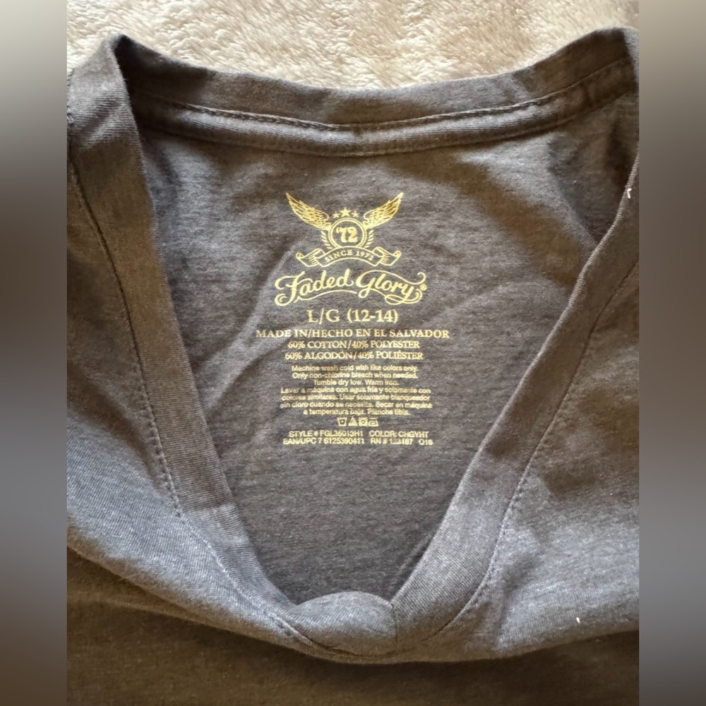 Bundle - Faded Glory Women’s Long Sleeve Top Size Large - Two Tops - Picture 6 of 7